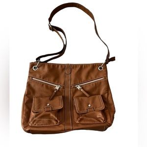 Relic tan shoulder crossbody bag